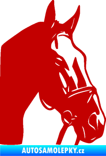 Samolepka Kůň 089 pravá tmavě červená