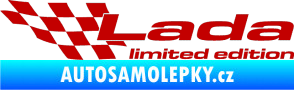 Samolepka Lada limited edition levá tmavě červená
