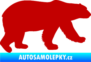 Samolepka Lední medvěd 002 pravá tmavě červená