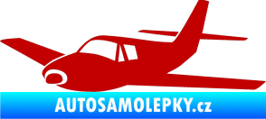 Samolepka Letadlo 001 levá tmavě červená