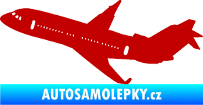 Samolepka Letadlo 013 levá tmavě červená