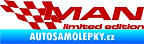 Samolepka MAN limited edition levá tmavě červená