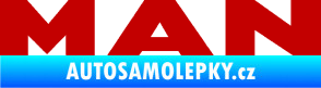 Samolepka MAN nápis tmavě červená