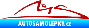 Samolepka Michael Schumacher 001 tmavě červená
