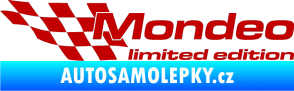 Samolepka Mondeo limited edition levá tmavě červená