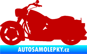 Samolepka Motorka 045 levá Harley Davidson tmavě červená