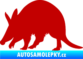 Samolepka Mravenečník 002 levá tmavě červená