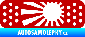 Samolepka Náplast 002 levá tmavě červená