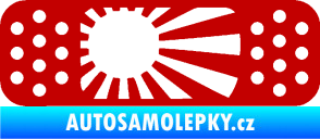 Samolepka Náplast 002 pravá tmavě červená