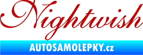 Samolepka Nightwish tmavě červená