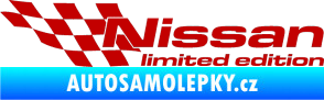 Samolepka Nissan limited edition levá tmavě červená