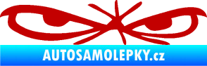 Samolepka Oči 002 pravá tmavě červená