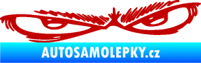 Samolepka Oči 005 pravá tmavě červená