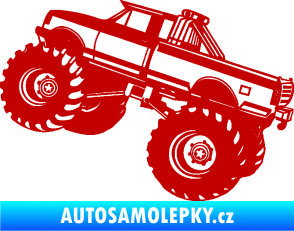 Samolepka Off Road 003 levá tmavě červená