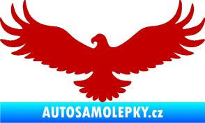 Samolepka Orel 006 levá tmavě červená