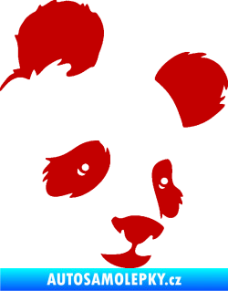 Samolepka Panda 004 pravá tmavě červená
