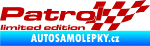 Samolepka Patrol limited edition pravá tmavě červená