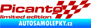 Samolepka Picanto limited edition pravá tmavě červená
