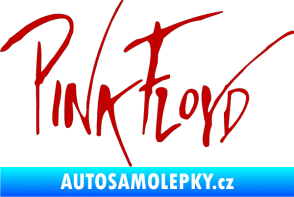 Samolepka Pink Floyd 002 tmavě červená