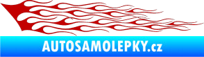 Samolepka Plameny 011 tmavě červená