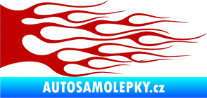 Samolepka Plameny 023 tmavě červená