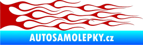 Samolepka Plameny 050 tmavě červená