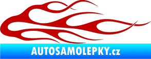 Samolepka Plameny 055 tmavě červená