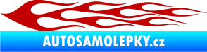 Samolepka Plameny 061 tmavě červená