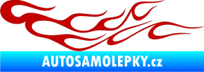 Samolepka Plameny 083 tmavě červená