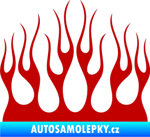 Samolepka Plameny 084 tmavě červená