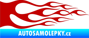 Samolepka Plameny 086 tmavě červená