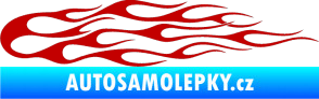 Samolepka Plameny 096 tmavě červená
