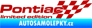 Samolepka Pontiac limited edition pravá tmavě červená