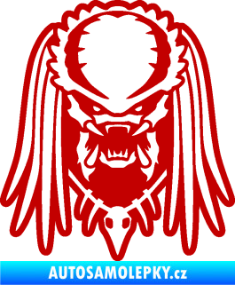Samolepka Predátor 002 tmavě červená