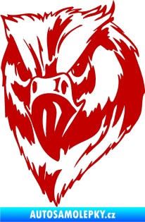 Samolepka Predators 002 levá tmavě červená