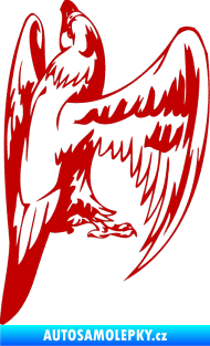 Samolepka Predators 018 pravá tmavě červená