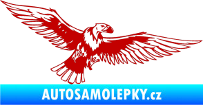 Samolepka Predators 028 pravá sup tmavě červená