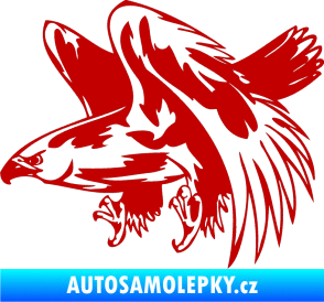Samolepka Predators 034 levá tmavě červená