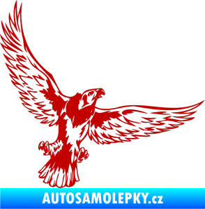 Samolepka Predators 044 pravá tmavě červená