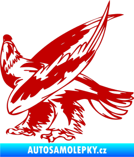 Samolepka Predators 049 levá tmavě červená