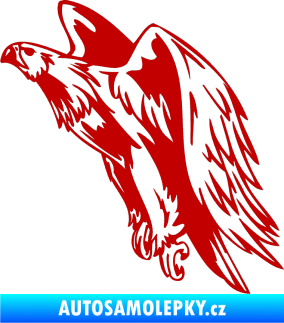 Samolepka Predators 058 levá tmavě červená