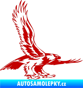 Samolepka Predators 068 pravá tmavě červená