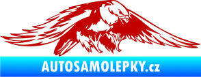 Samolepka Predators 074 pravá tmavě červená