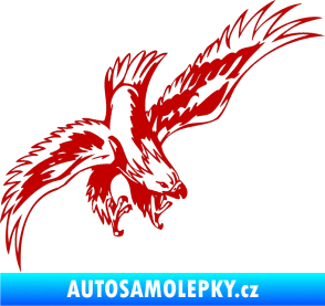 Samolepka Predators 098 pravá tmavě červená