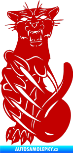 Samolepka Predators 110 levá puma tmavě červená