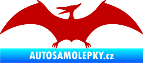 Samolepka Pterodactylus 001 levá tmavě červená