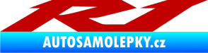 Samolepka R1 001 tmavě červená