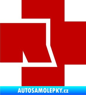 Samolepka Rammstein 002 tmavě červená