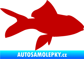 Samolepka Ryba 002 pravá tmavě červená