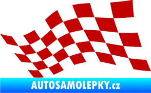 Samolepka Šachovnice 016 tmavě červená